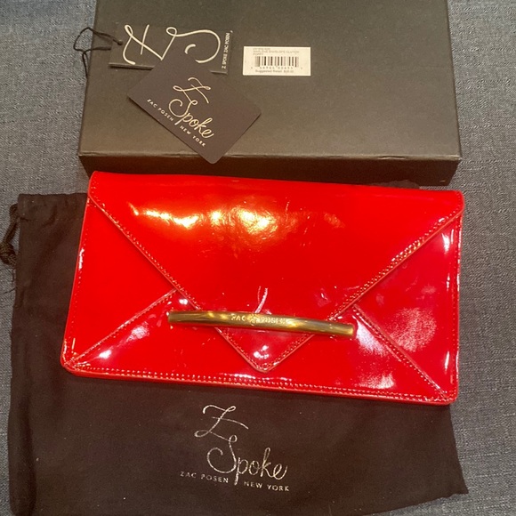 Zac Posen Clutch Red - Picture 1 of 6